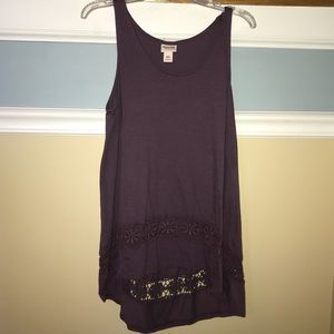 Lace Detail Tunic Top